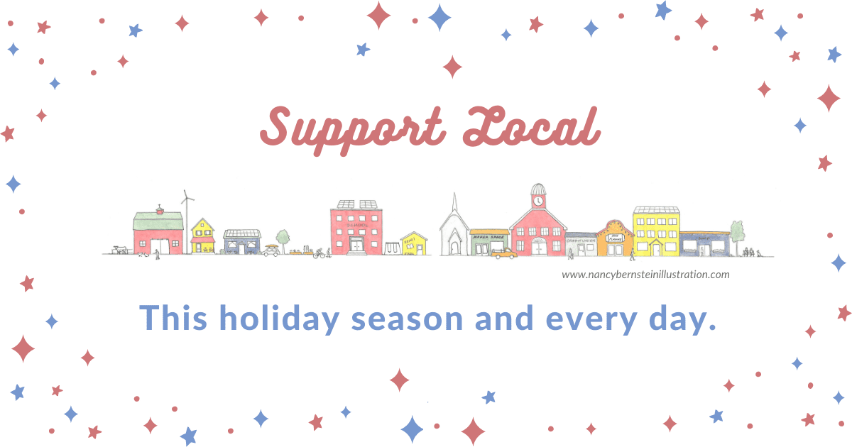 support local graphic