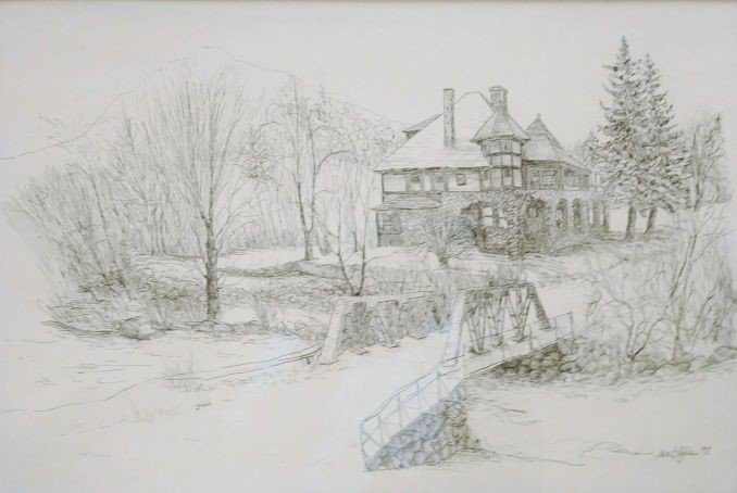 sketch of a house