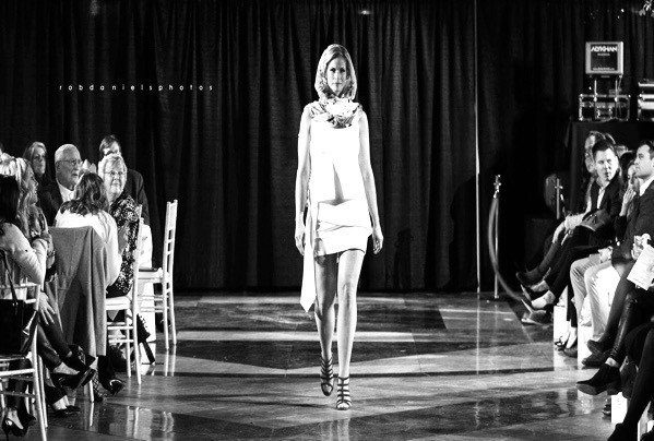 female model on runway