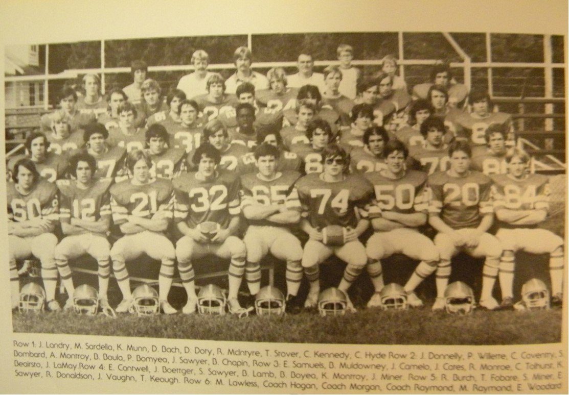 high school football team photo